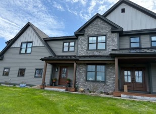 Large craftsman home - clean windows and siding